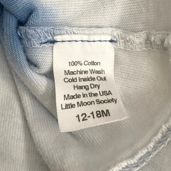 LITTLE MOON SOCIETY Splatter Tie Dye Romper Shortall Playsuit Toddler 12-18 Mos - Picture 6 of 7